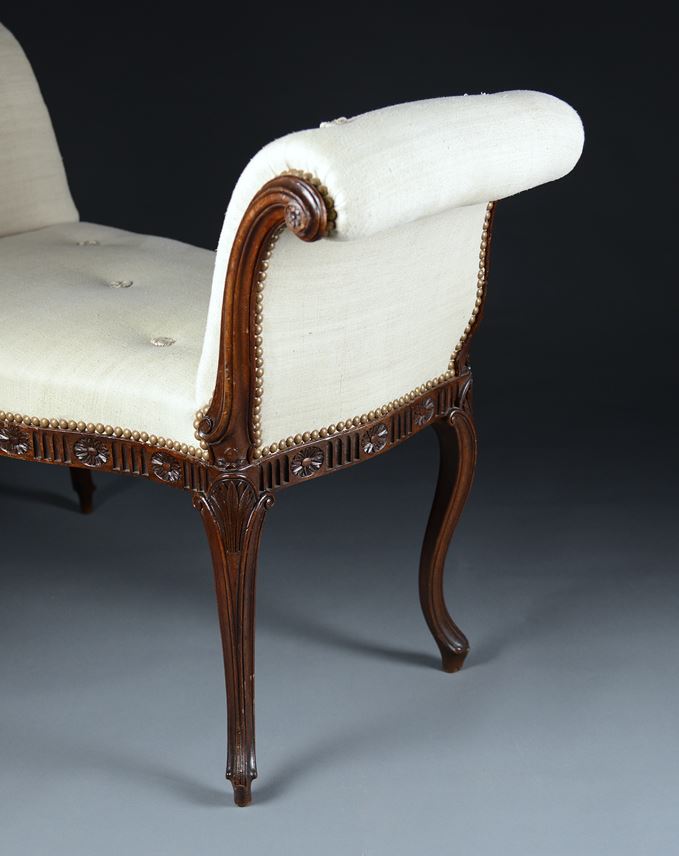 A Pair of George III Period Mahogany Window Seats Attributed To Mayhew &amp; Ince | MasterArt